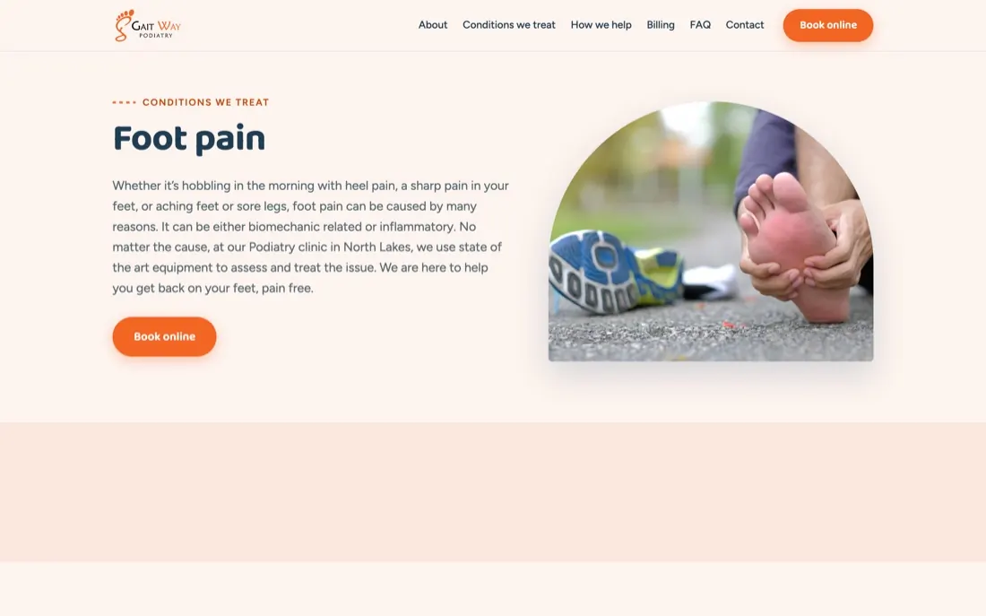 Gait Way Podiatry foot pain page